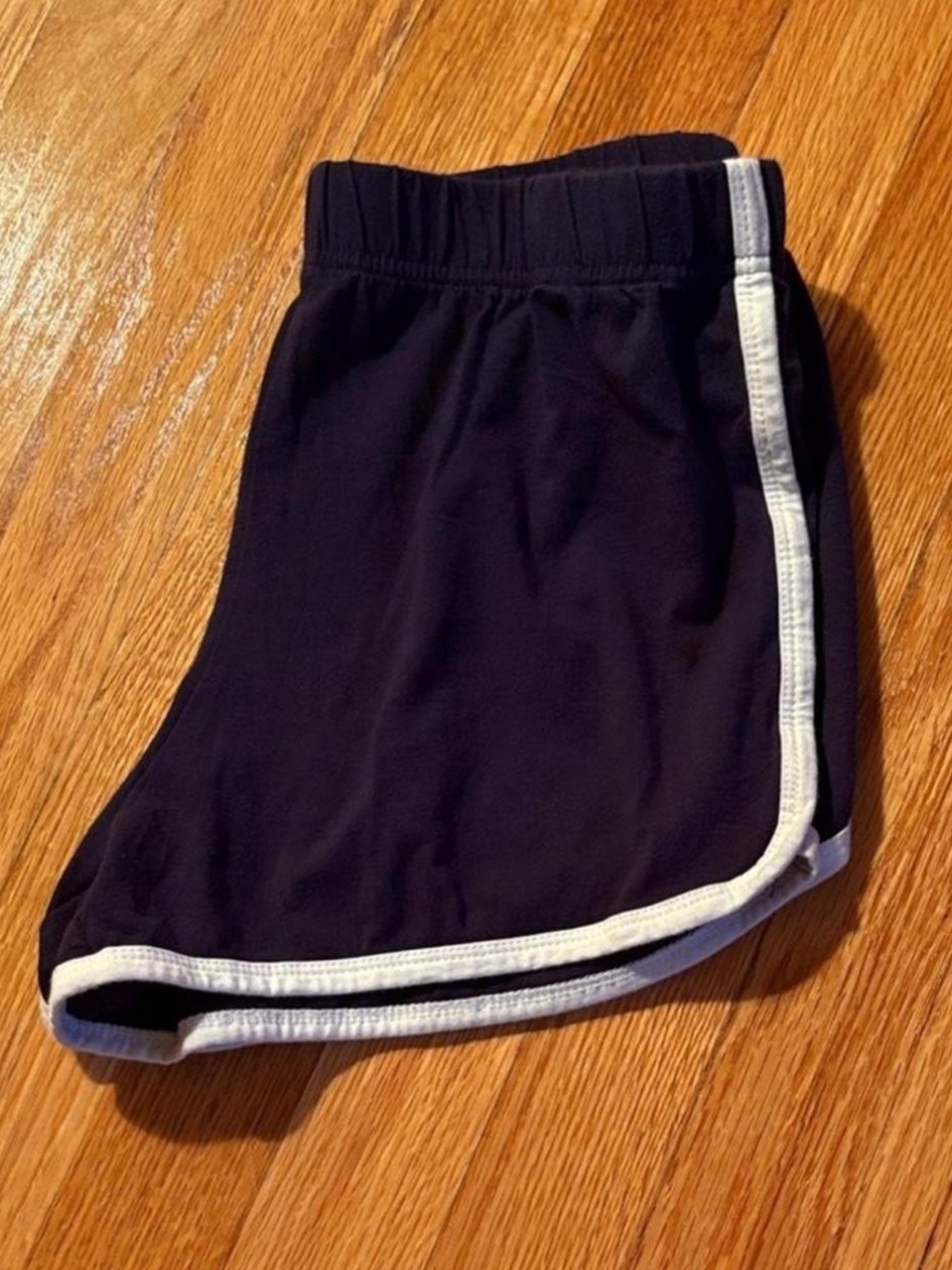 Navy Blue Shorts with White Trim
